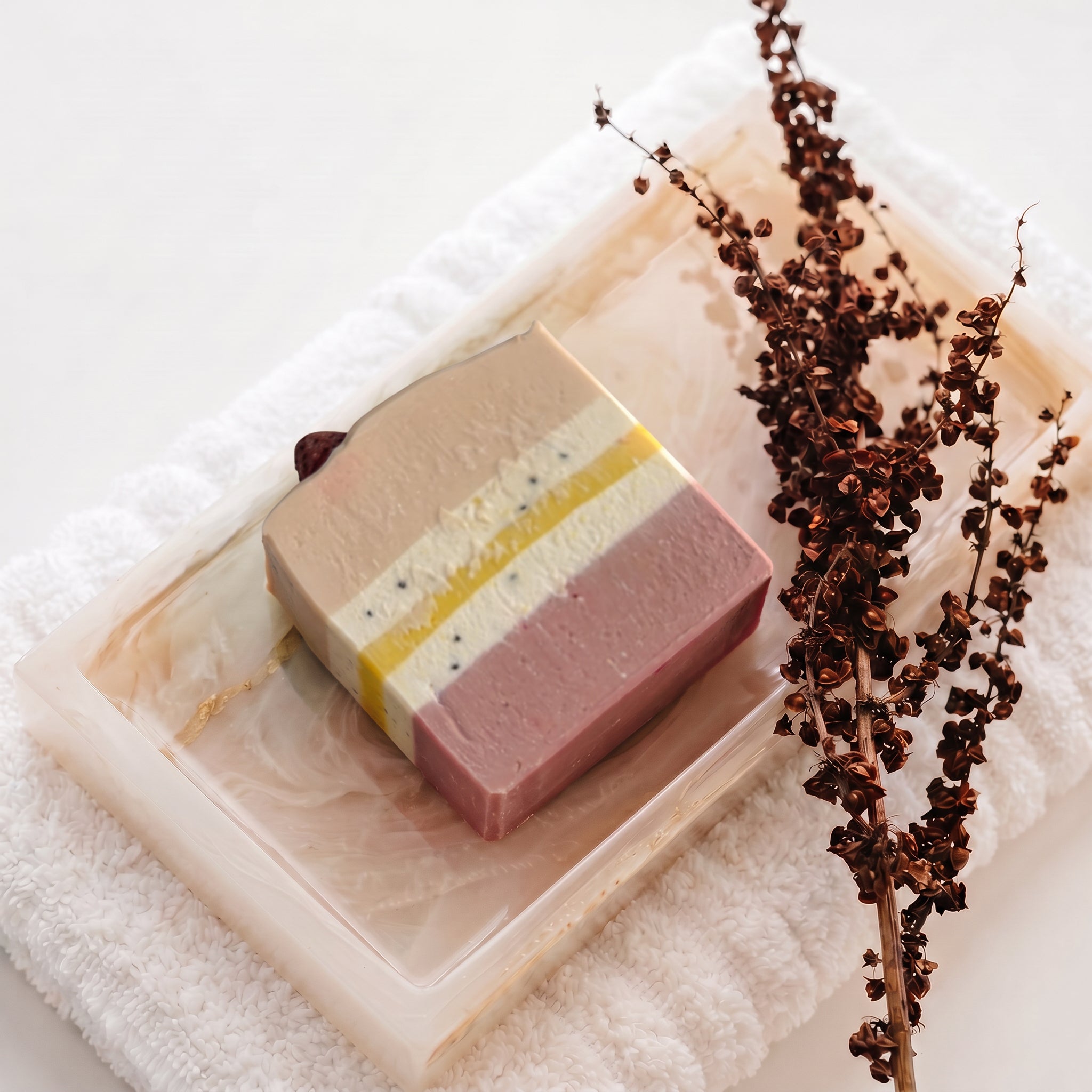 Slice of Sunshine | Handmade Cold Process Soap | Patchouli & Rosemary | 120g